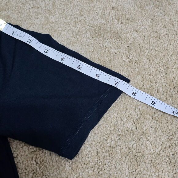 Universal Standard Penia Easy V-Neck T-Shirt Women Navy Pima-Modal 4XS (00-0) - Picture 6 of 12